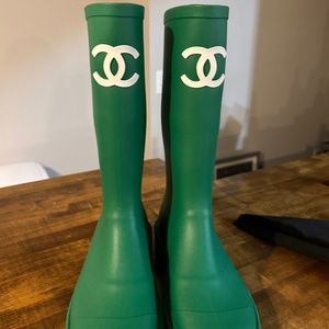 Chanel wader boots